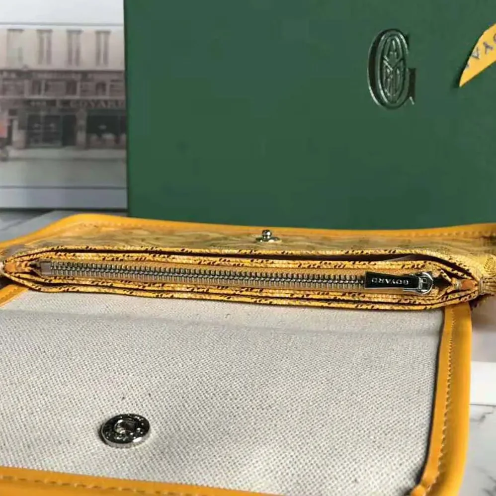 Goyard Plumet Pocket Wallet for Women in Yellow