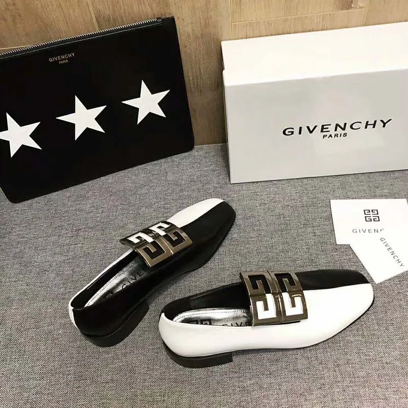 Givenchy Shoes Two-Tone 4G Loafers 30mm Heel for Women
