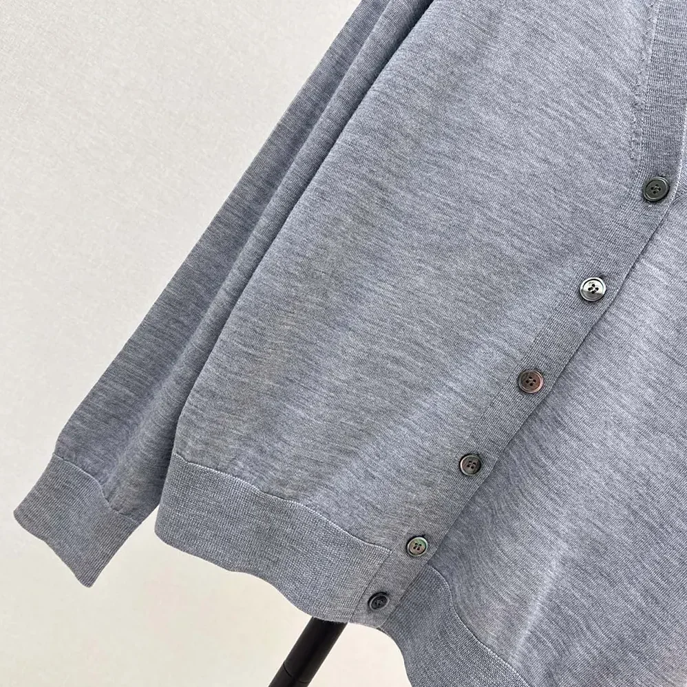 Prada Cashmere Cardigan for Men in Gray