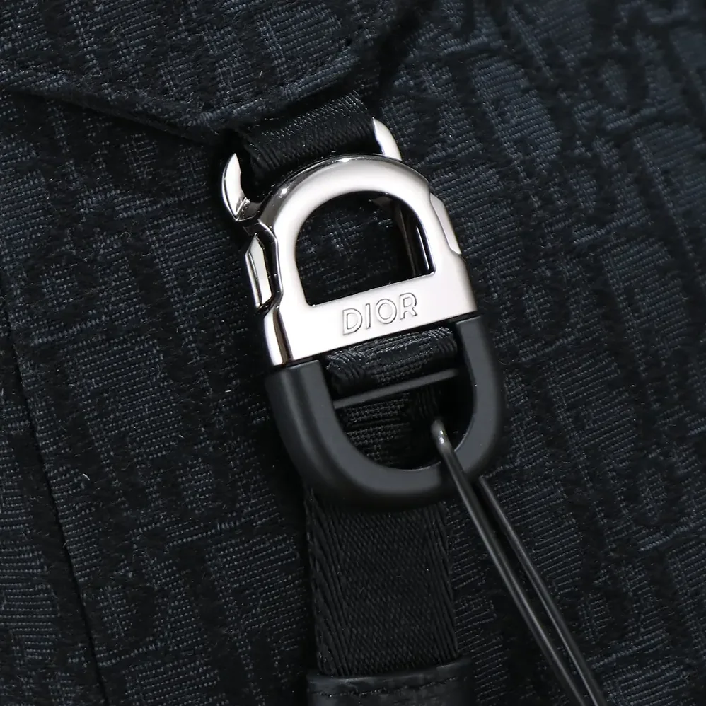 Dior Dior 8 Backpack with Flap Black Dior Oblique Jacquard for Men