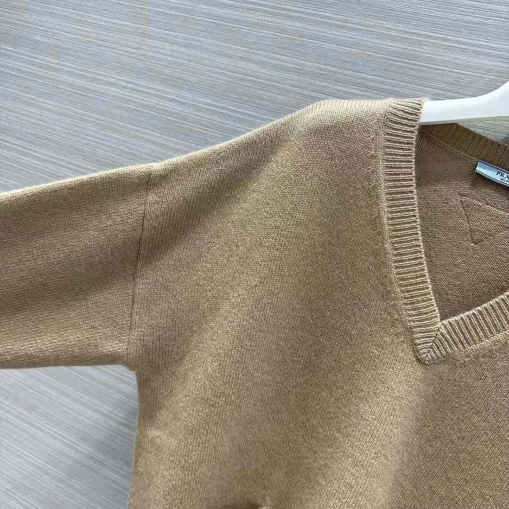 Prada Wool and Cashmere Sweater for Women in Brown Prada Wool and Cashmere Sweater for Women in Brown
