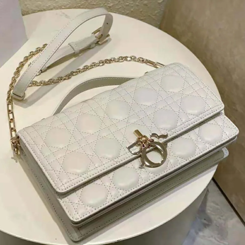 Dior Miss Dior Top Handle Bag Latte Cannage Lambskin for Women Dior Miss Dior Top Handle Bag Latte Cannage Lambskin for Women