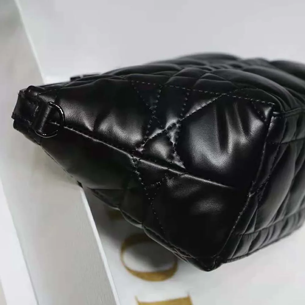 Dior Medium Diortravel Nomad Pouch Black Macrocannage Calfskin for Women Dior Medium Diortravel Nomad Pouch Black Macrocannage Calfskin for Women