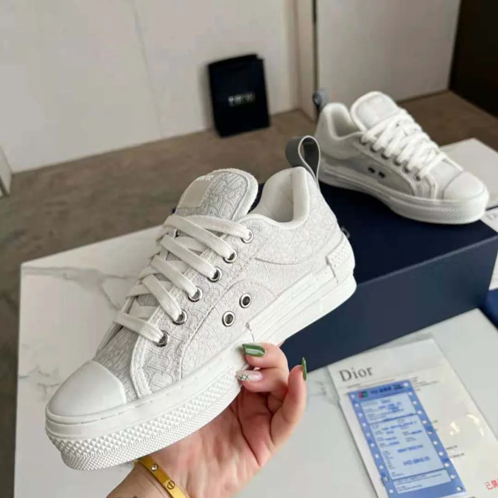 Dior B23 Skater Sneaker Cream Dior Oblique Jacquard for Men
