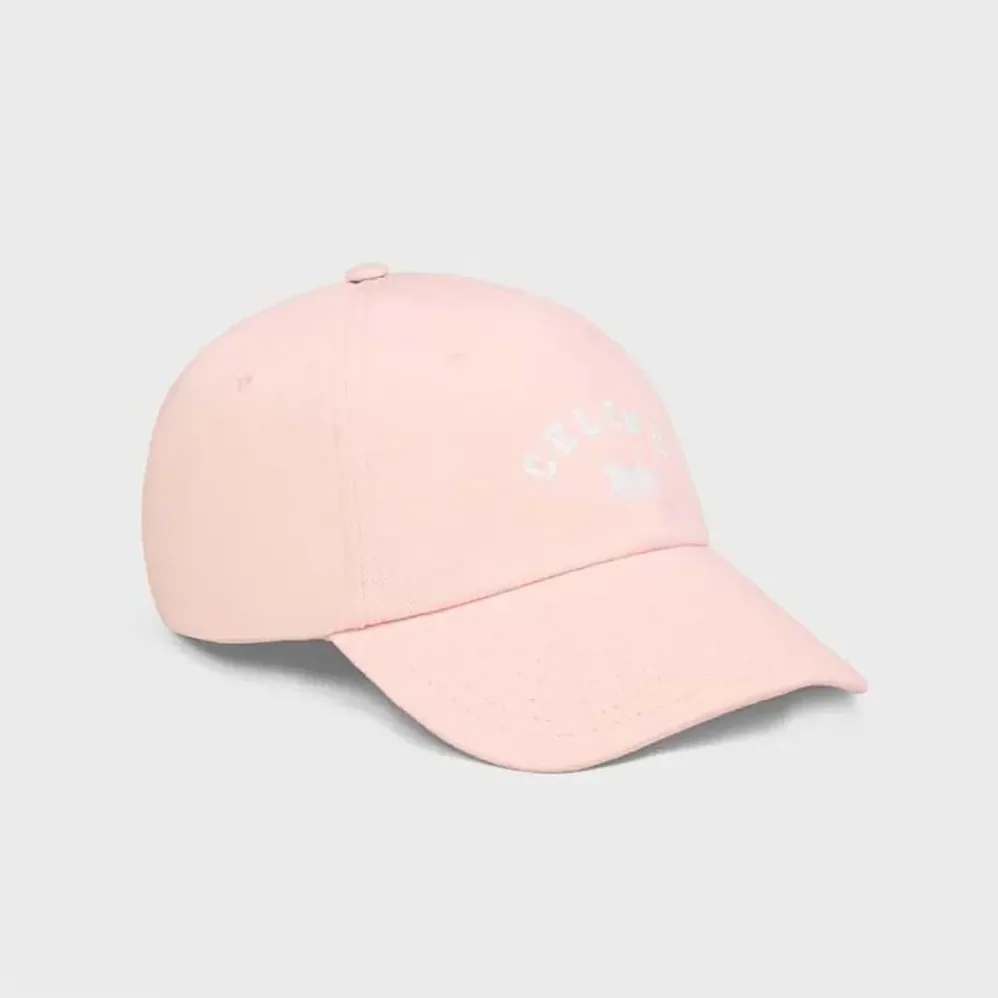 Celine Richelieu Cap In Cotton Twill for Women in Pink Celine Richelieu Cap In Cotton Twill for Women in Pink