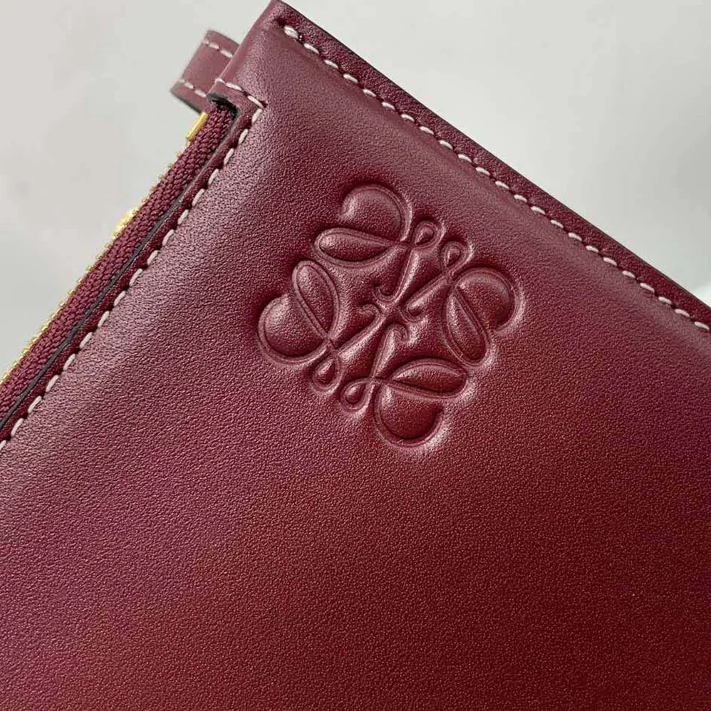 Loewe Gate Double Zip Pouch in Soft Calfskin for Women