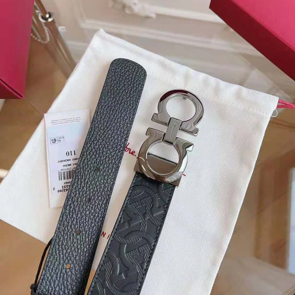 Salvatore Ferragamo Reversible and Adjustable Gancini Belt for Unisex