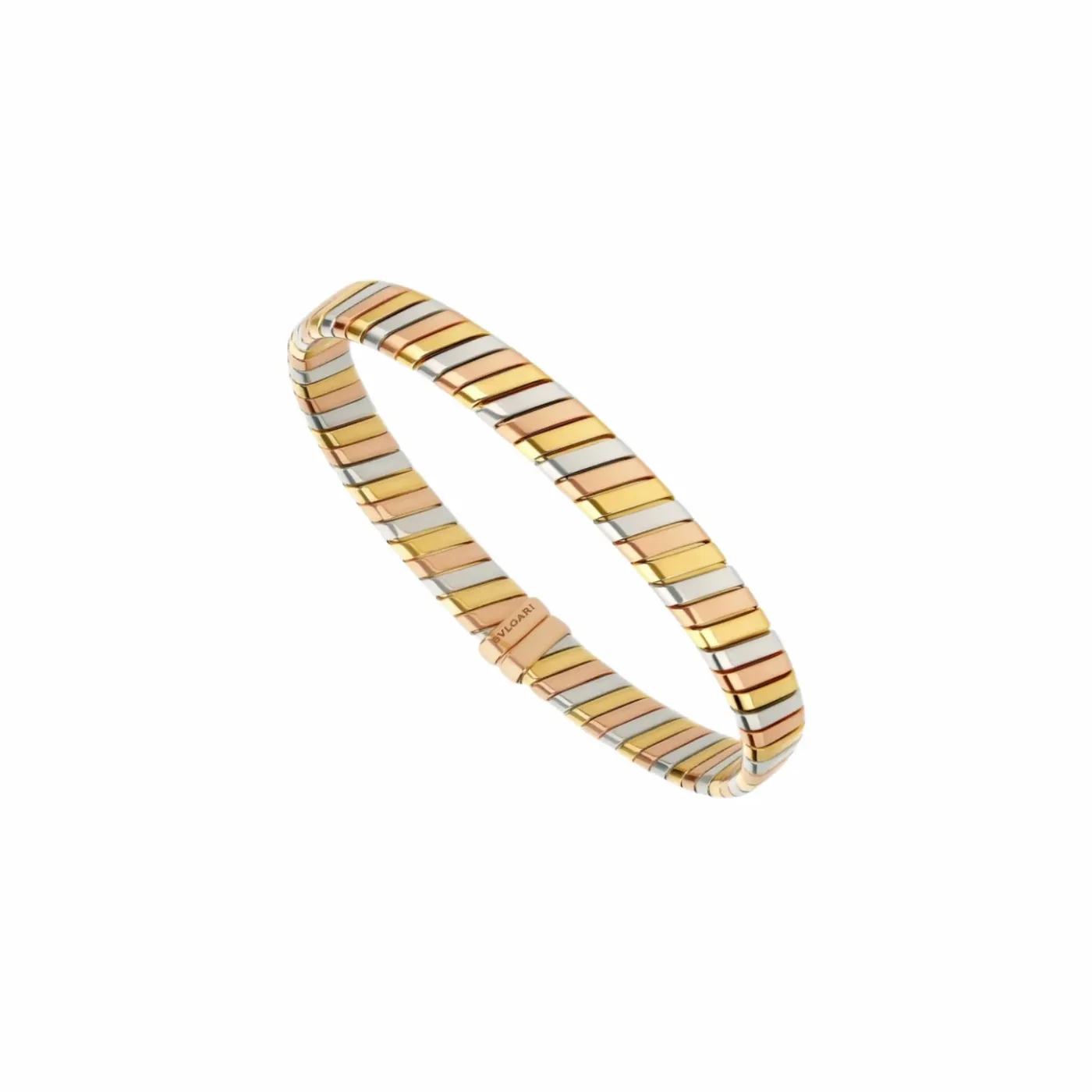 Bvlgari Tubogas Bracelet Yellow in White/Rose Gold