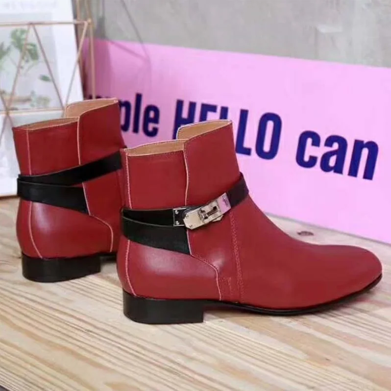Hermes Shoes Neo Ankle Boot for Women in Maroon Hermes Shoes Neo Ankle Boot for Women in Maroon