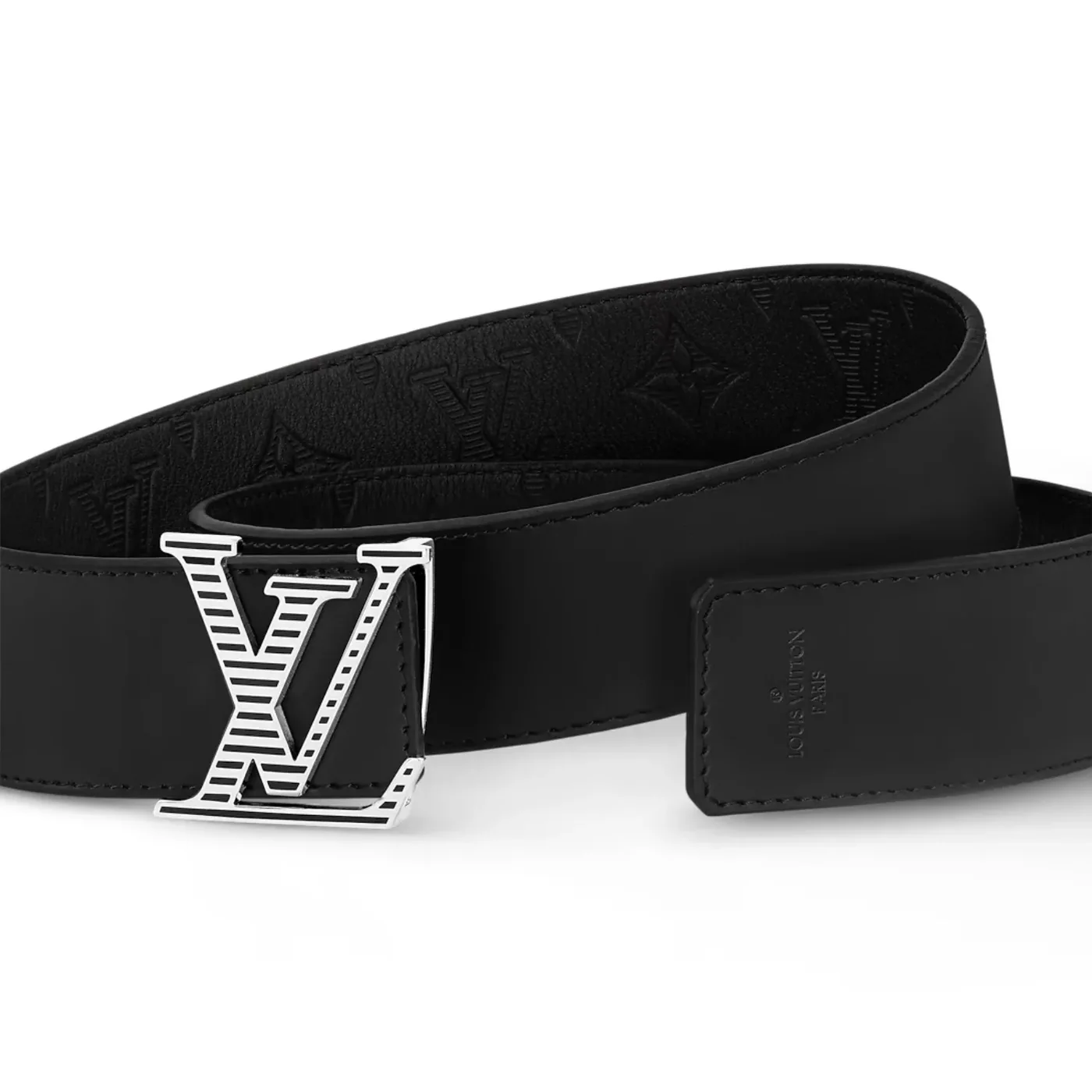 Louis Vuitton LV Shadow Reversible Belt Black Louis Vuitton LV Shadow Reversible Belt Black
