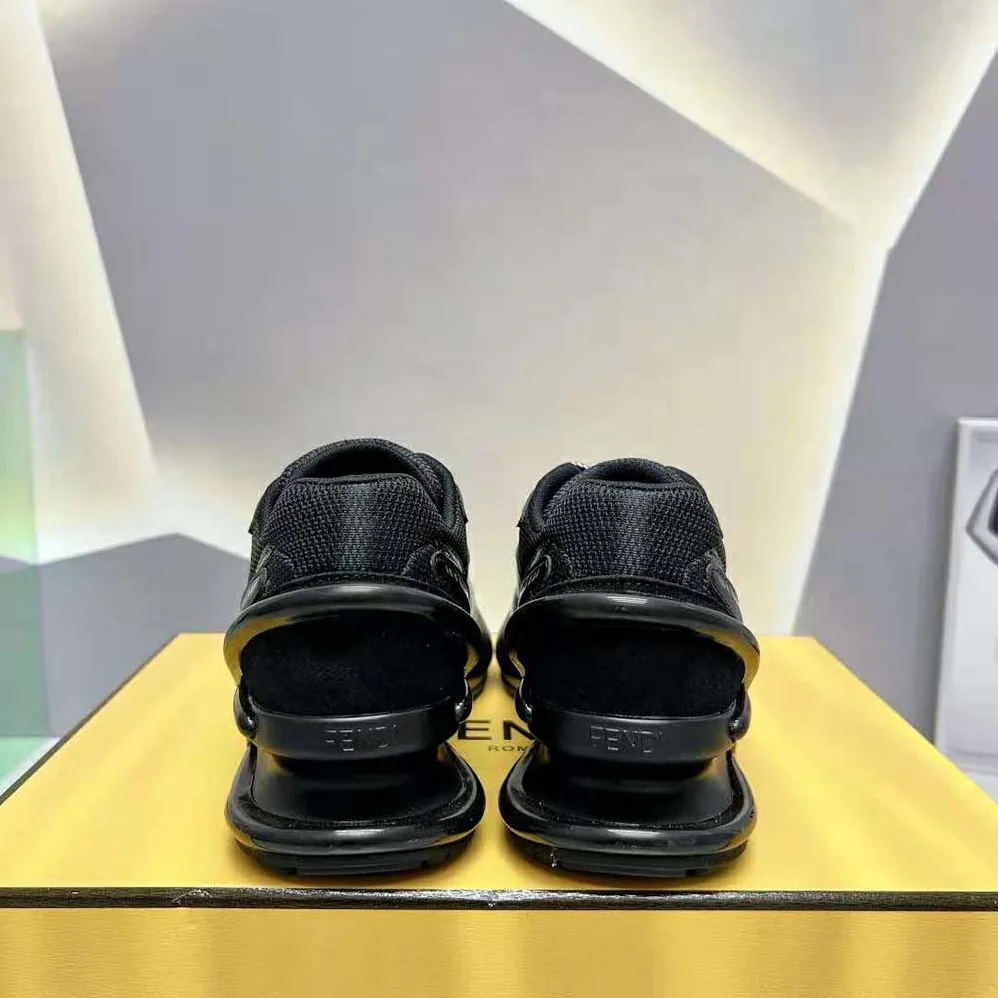 Fendi First 1 Black Fabric Running Shoes for Women