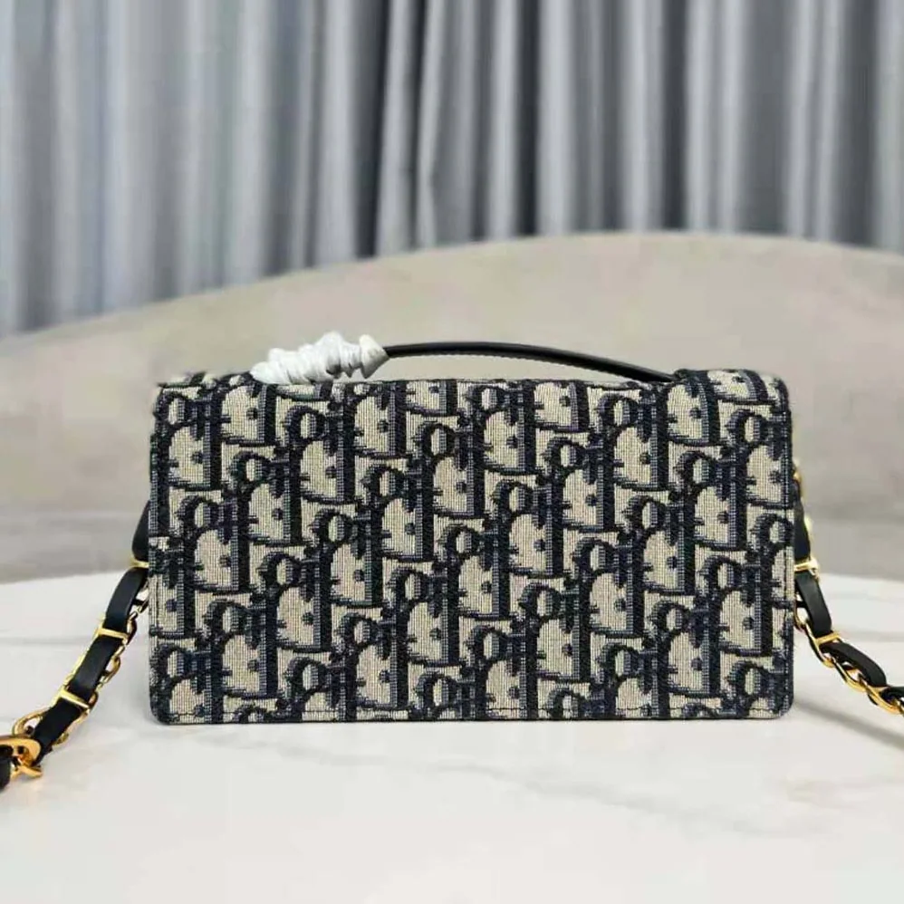 Dior CD Signature Mini Bag Blue Dior Oblique Jacquard for Women Dior CD Signature Mini Bag Blue Dior Oblique Jacquard for Women