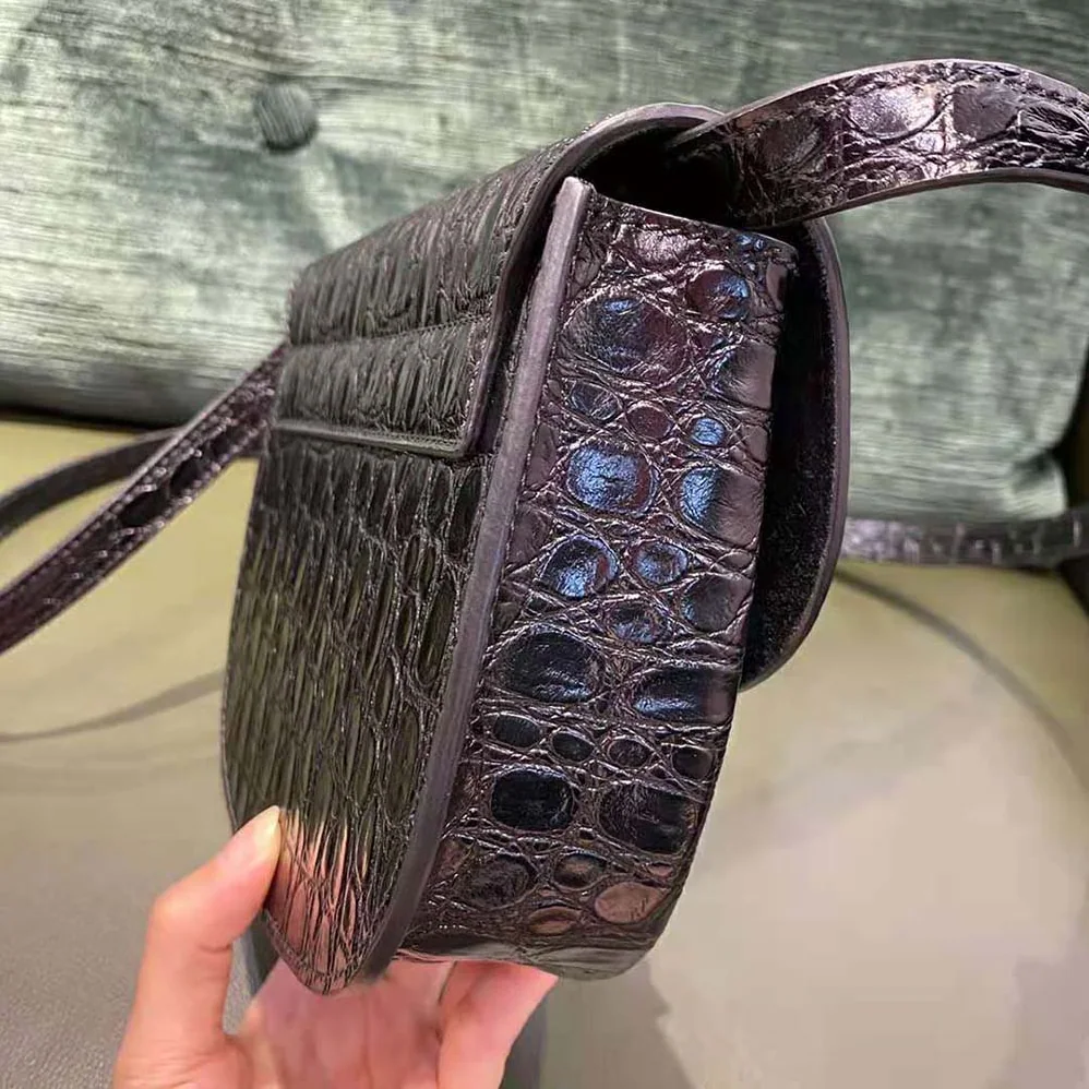 Saint Laurent YSL Kaia Small Satchel in Crocodile for Women in Embossed Leather Saint Laurent YSL Kaia Small Satchel in Crocodile for Women in Embossed Leather