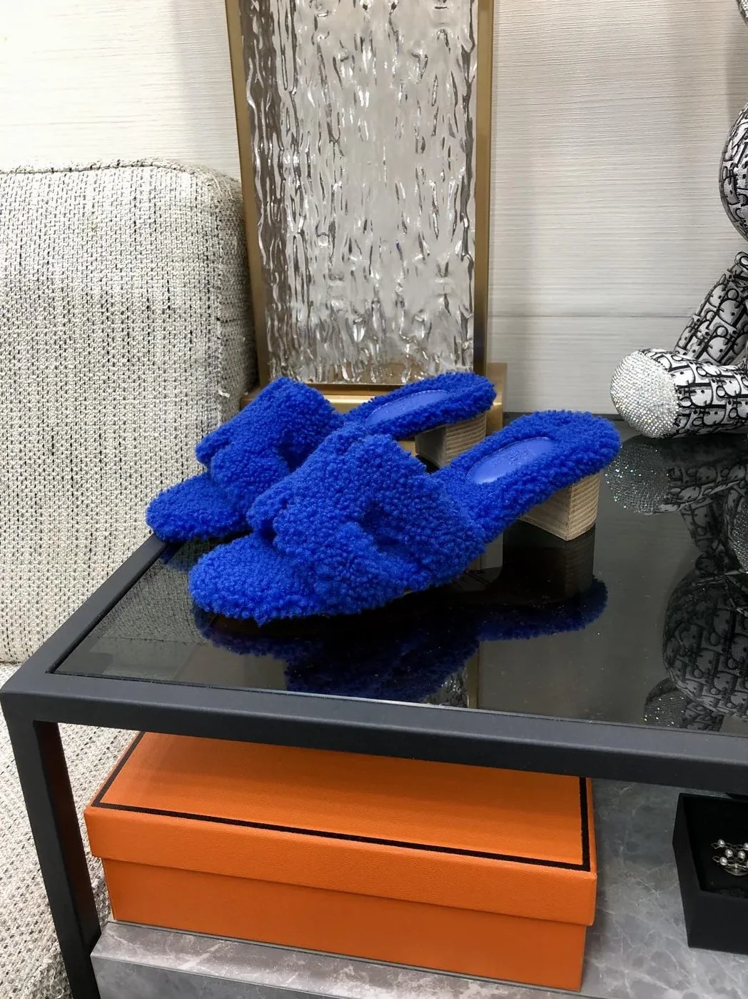 Hermes Oasis Sandal Dark Blue / Hermes Oasis Sandal Dark Blue /