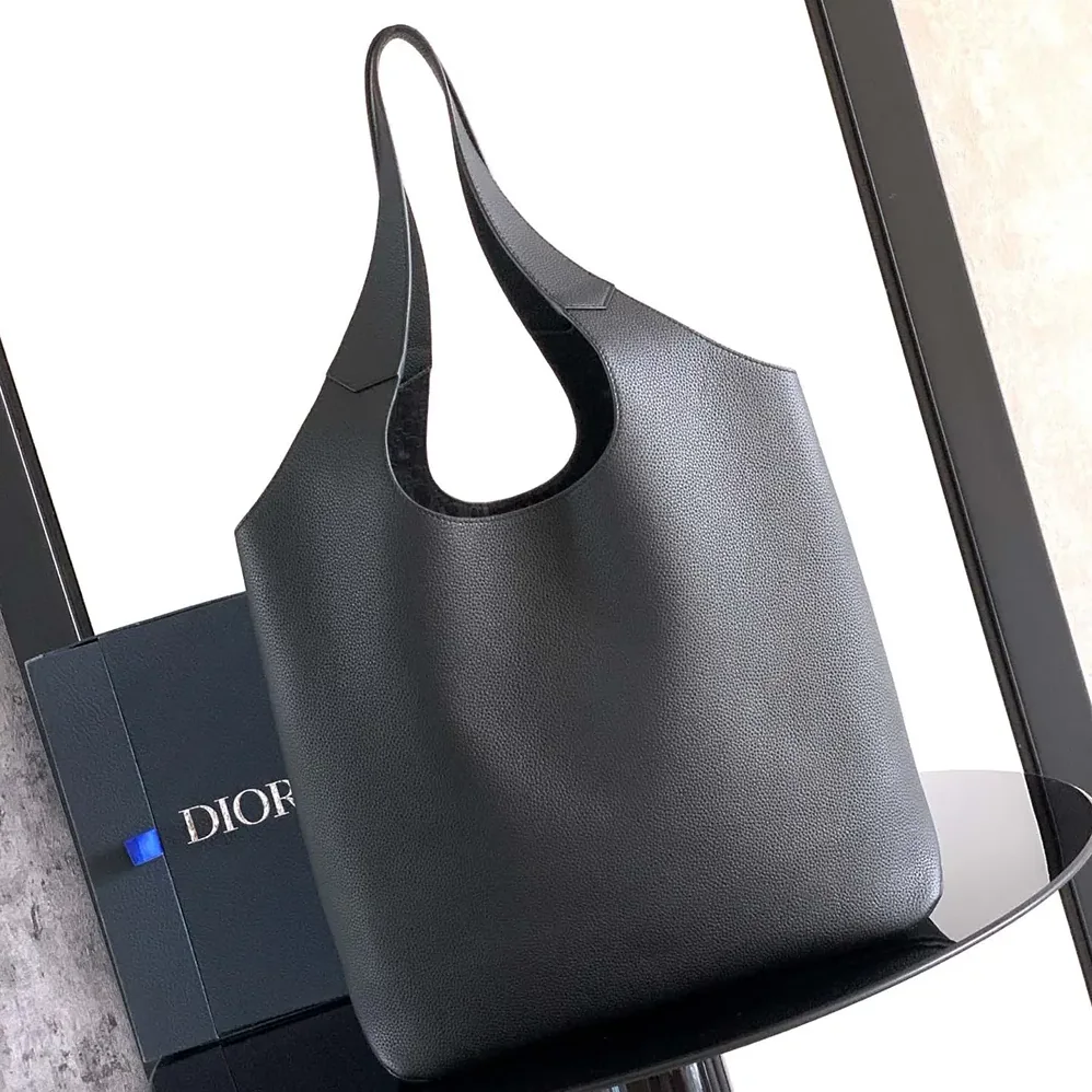 Dior Privé Tote Bag Black Dior Icons Calfskin for Unisex