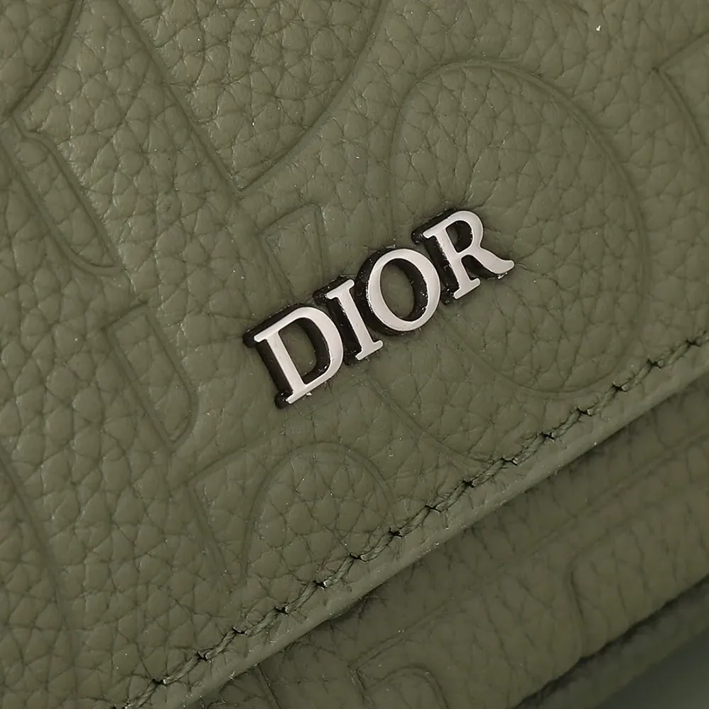 Dior Messenger Bag with Flap Khaki Dior Gravity Leather and Khaki Grained Calfskin for Men Dior Messenger Bag with Flap Khaki Dior Gravity Leather and Khaki Grained Calfskin for Men