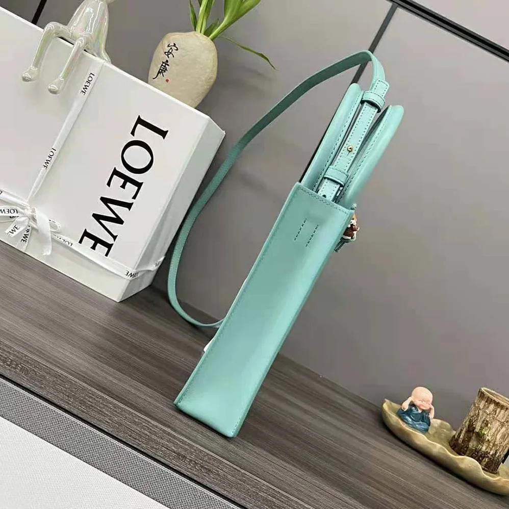 Loewe Standard A5 Tote in Sleek Calfskin for Women in Aqua