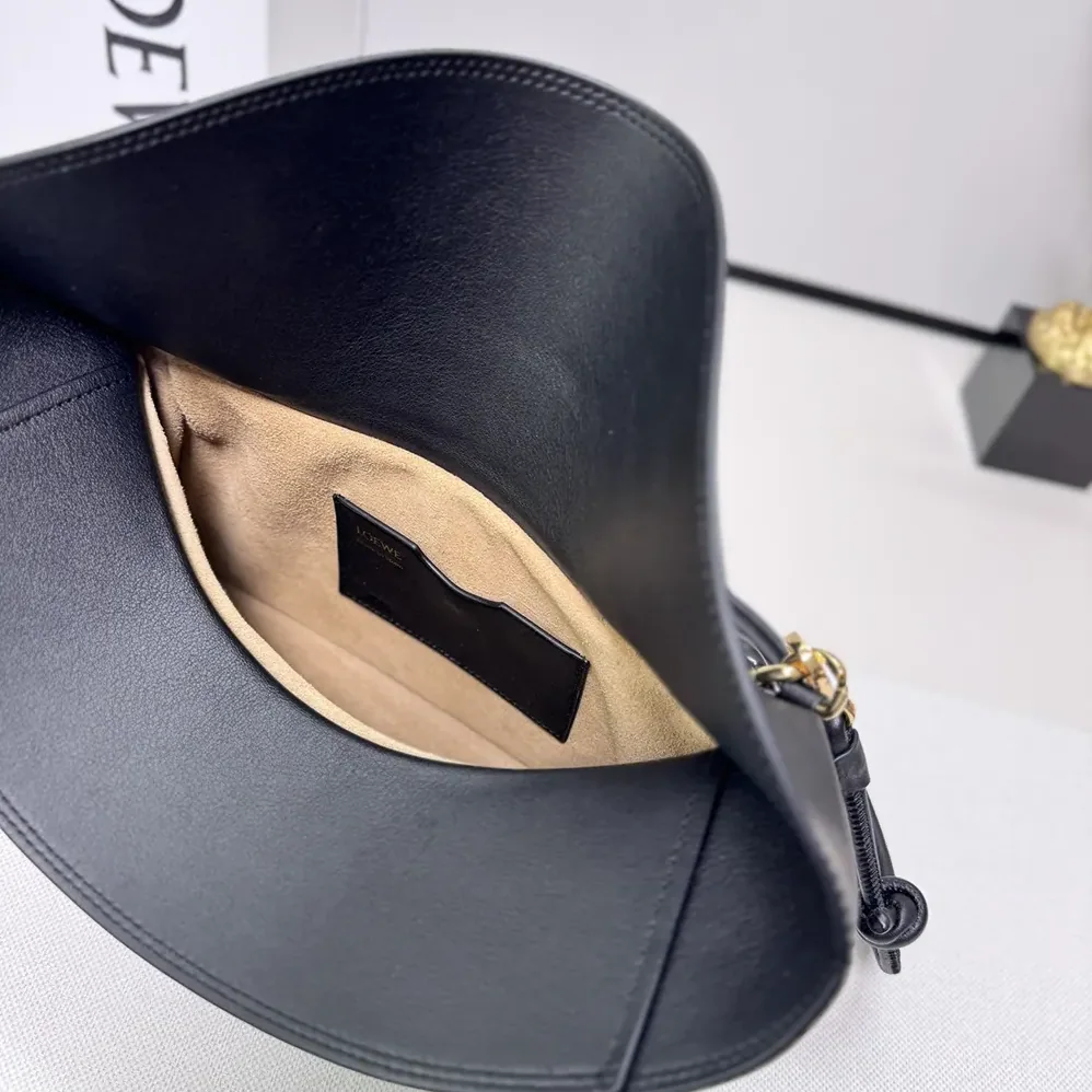 Loewe Medium Ola Bag in Smooth Calfskin for Women in Black