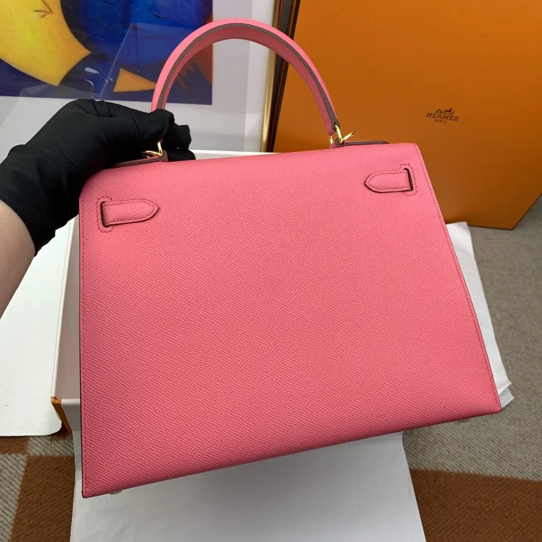 Hermes Kelly 28 Sellier Epsom Pink Bag