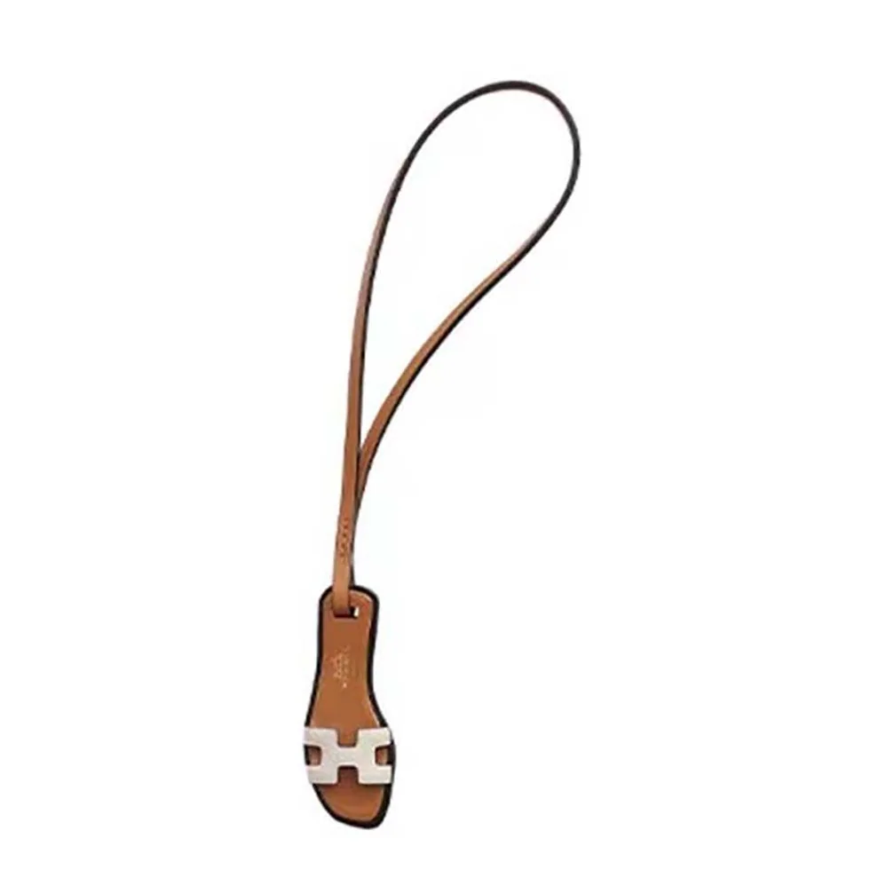 Hermes Oran Nano Charm in White Hermes Oran Nano Charm in White