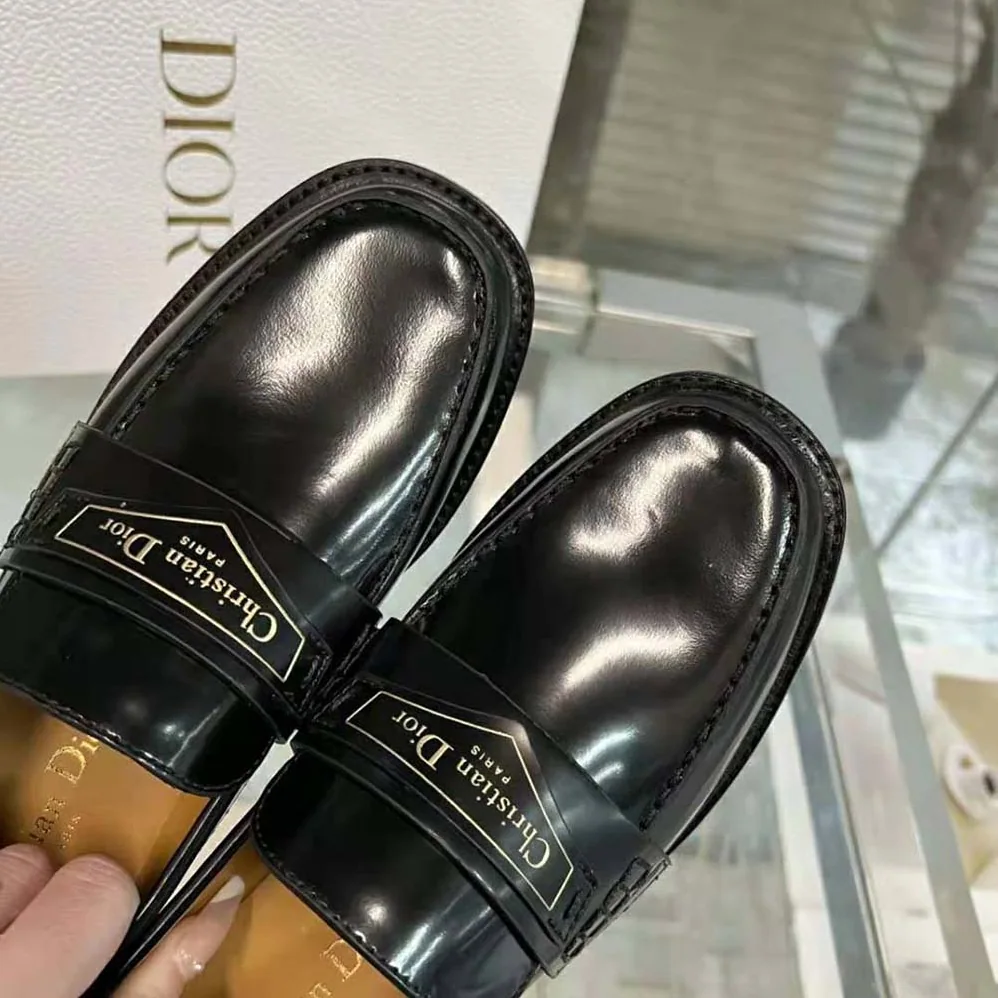 Dior Boy Loafer Black Brushed Calfskin for Women Dior Boy Loafer Black Brushed Calfskin for Women
