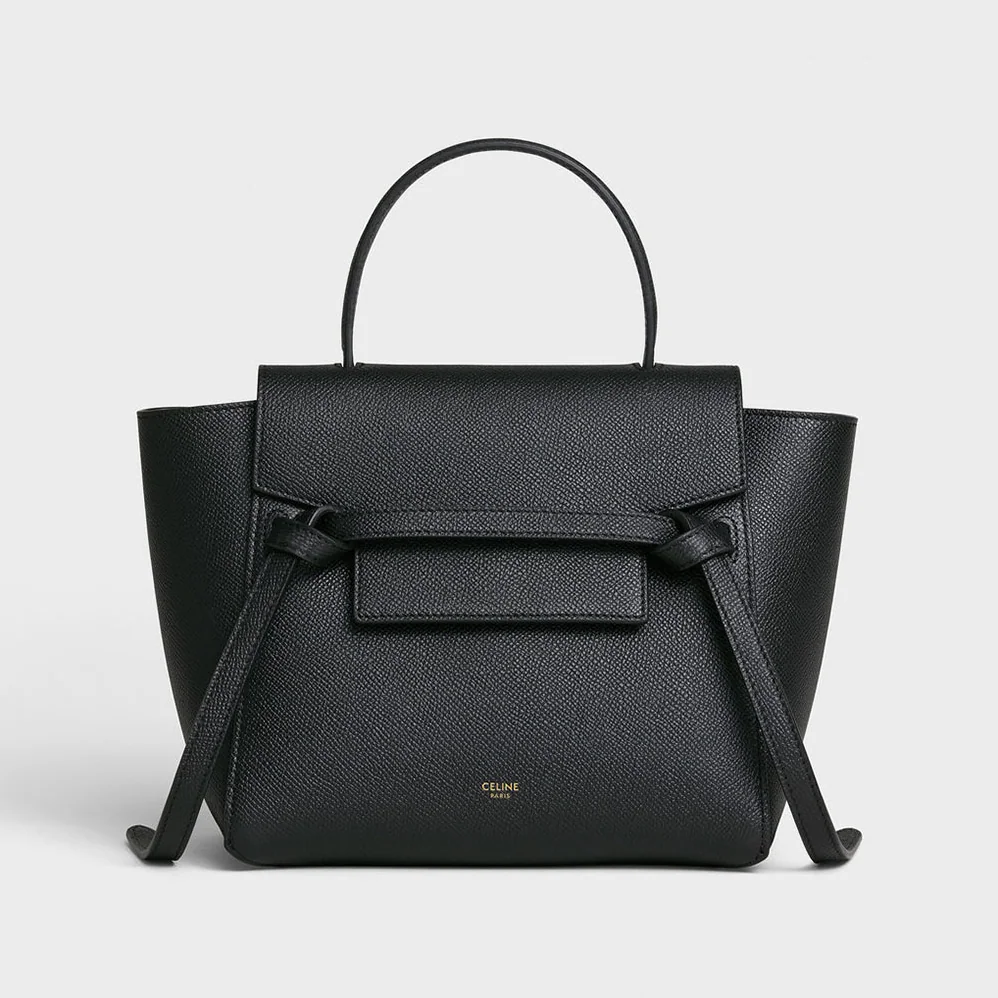 Celine Nano Belt Bag in Grained Calfskin for Women in Black Celine Nano Belt Bag in Grained Calfskin for Women in Black