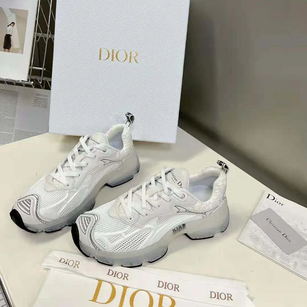 Dior Vibe Sneaker White Technical Fabric Mesh and Rubber for Women Dior Vibe Sneaker White Technical Fabric Mesh and Rubber for Women