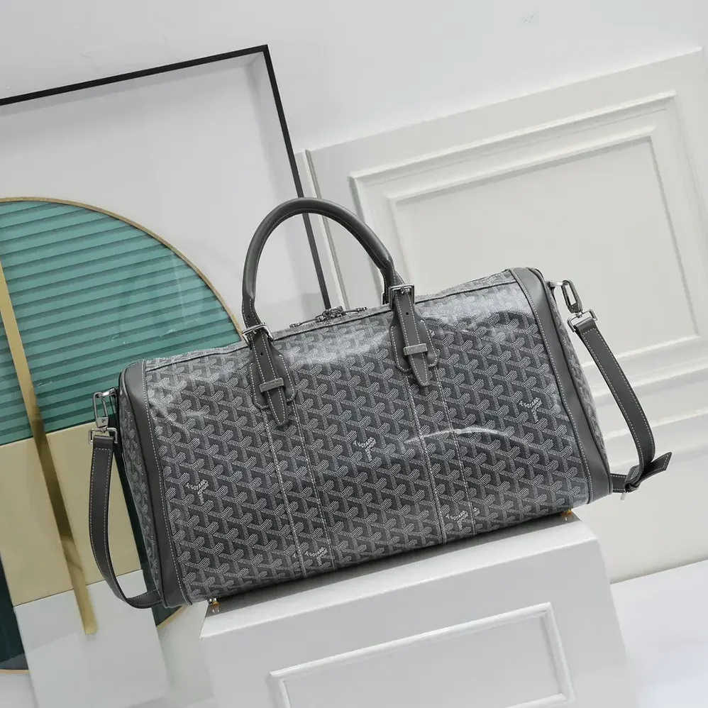 Goyard Boston 50 Bag for Unisex in Grey Goyard Boston 50 Bag for Unisex in Grey
