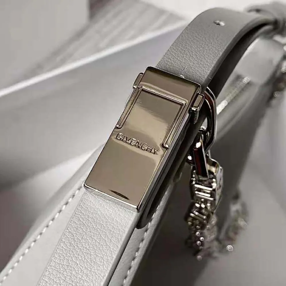Givenchy Small Moon Cut Out Bag in Leather for Women in Silver
