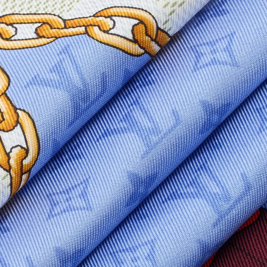 Louis Vuitton Flower And Straps Square 90 Scarf Blue Denim