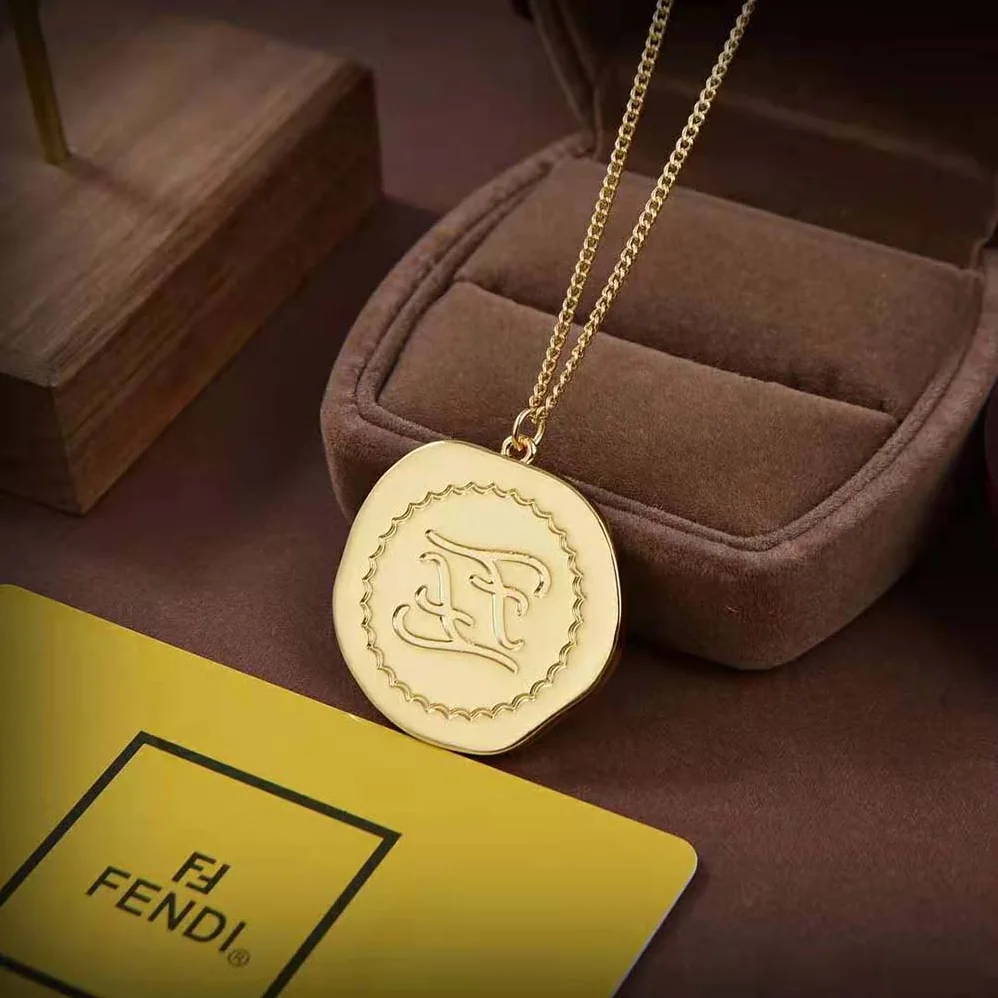 Fendi Karligraphy Gold for Women in Colored Necklace Fendi Karligraphy Gold for Women in Colored Necklace