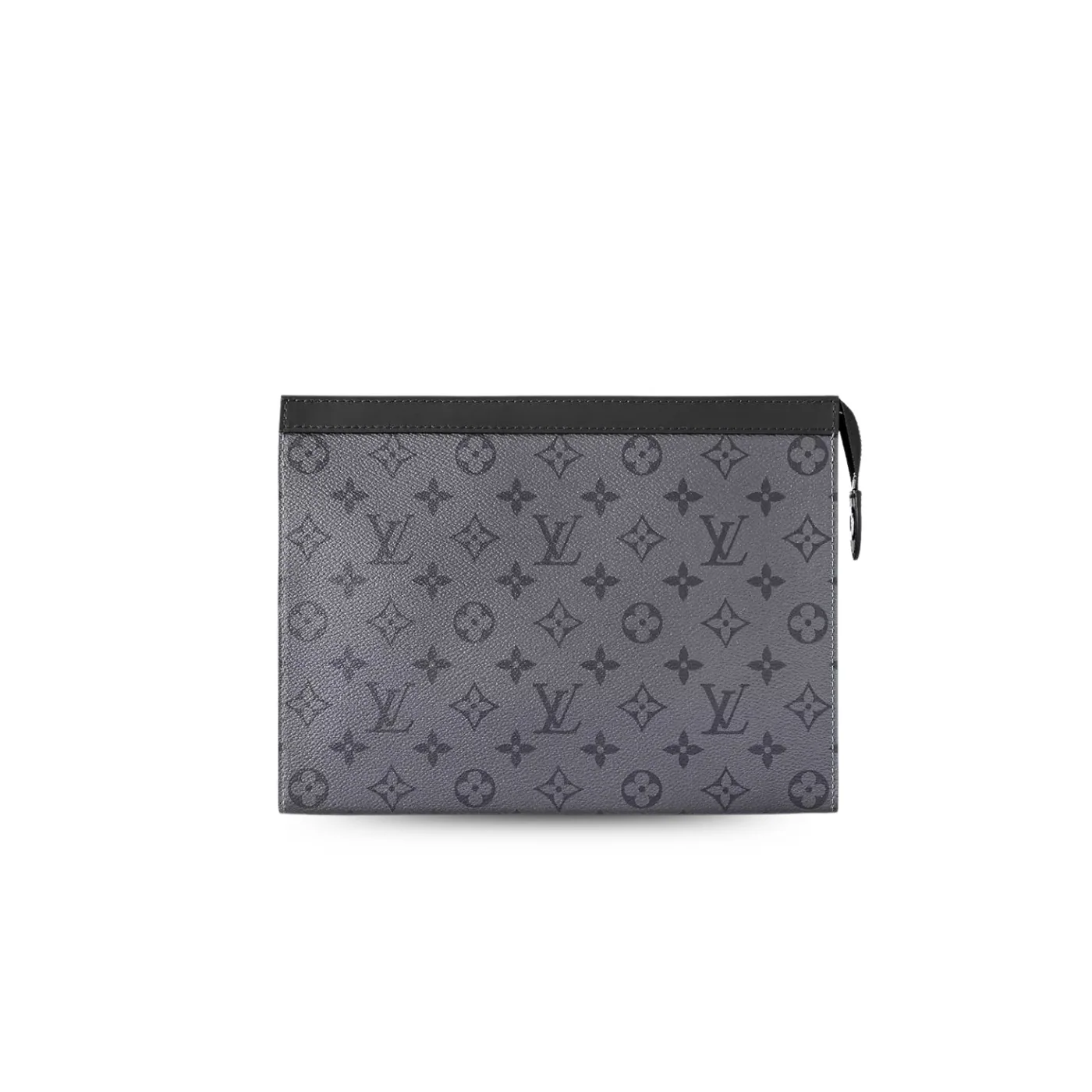 Louis Vuitton Pochette Voyage MM Pouch / White Monogram Eclipse Silver Hardware Louis Vuitton Pochette Voyage MM Pouch / White Monogram Eclipse Silver Hardware