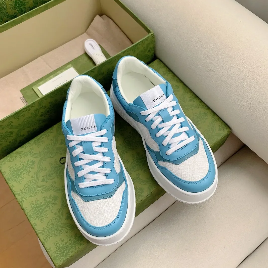 Gucci GG Sneaker Light Blue Supreme for Men Gucci GG Sneaker Light Blue Supreme for Men