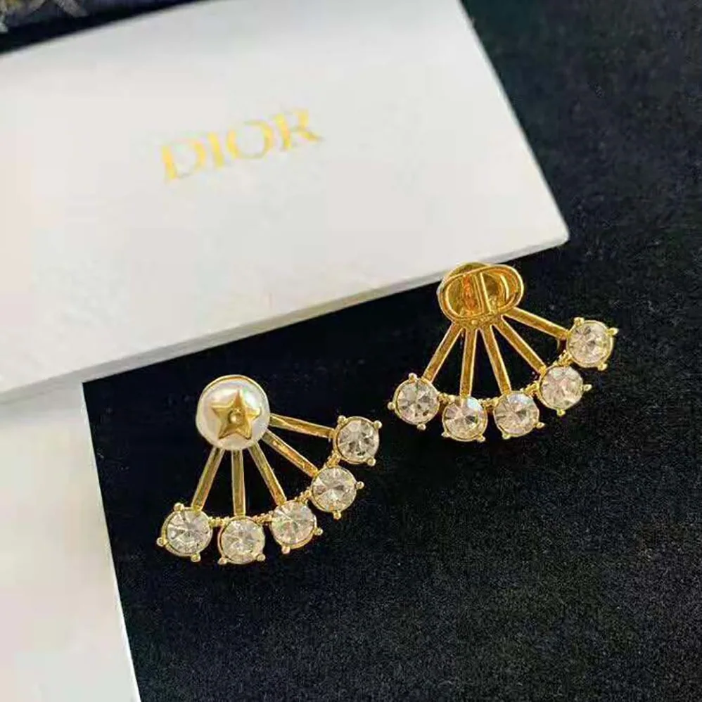 Dior Petit CD Earrings Gold for Women in Finish Metal Dior Petit CD Earrings Gold for Women in Finish Metal