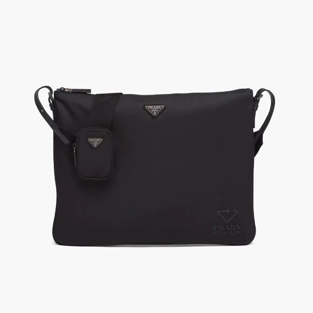 Prada Re-Nylon and Saffiano Leather Shoulder Bag for Men