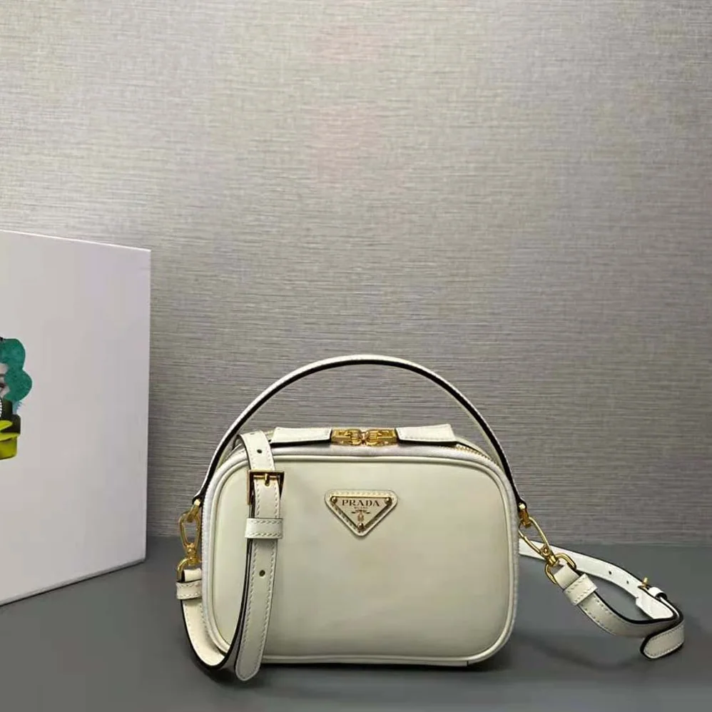 Prada Odette Leather Mini-bag for Women in White
