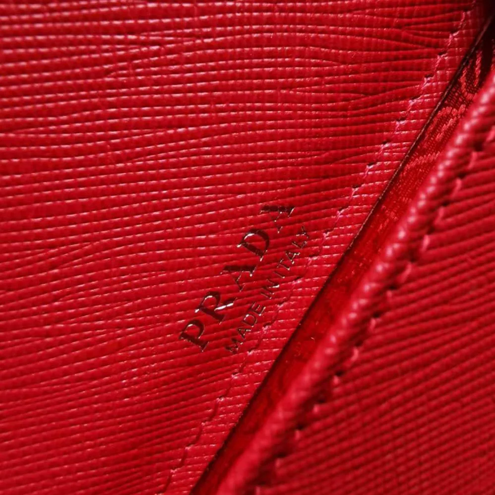 Prada Saffiano Leather Smartphone Case for Men in Red Prada Saffiano Leather Smartphone Case for Men in Red