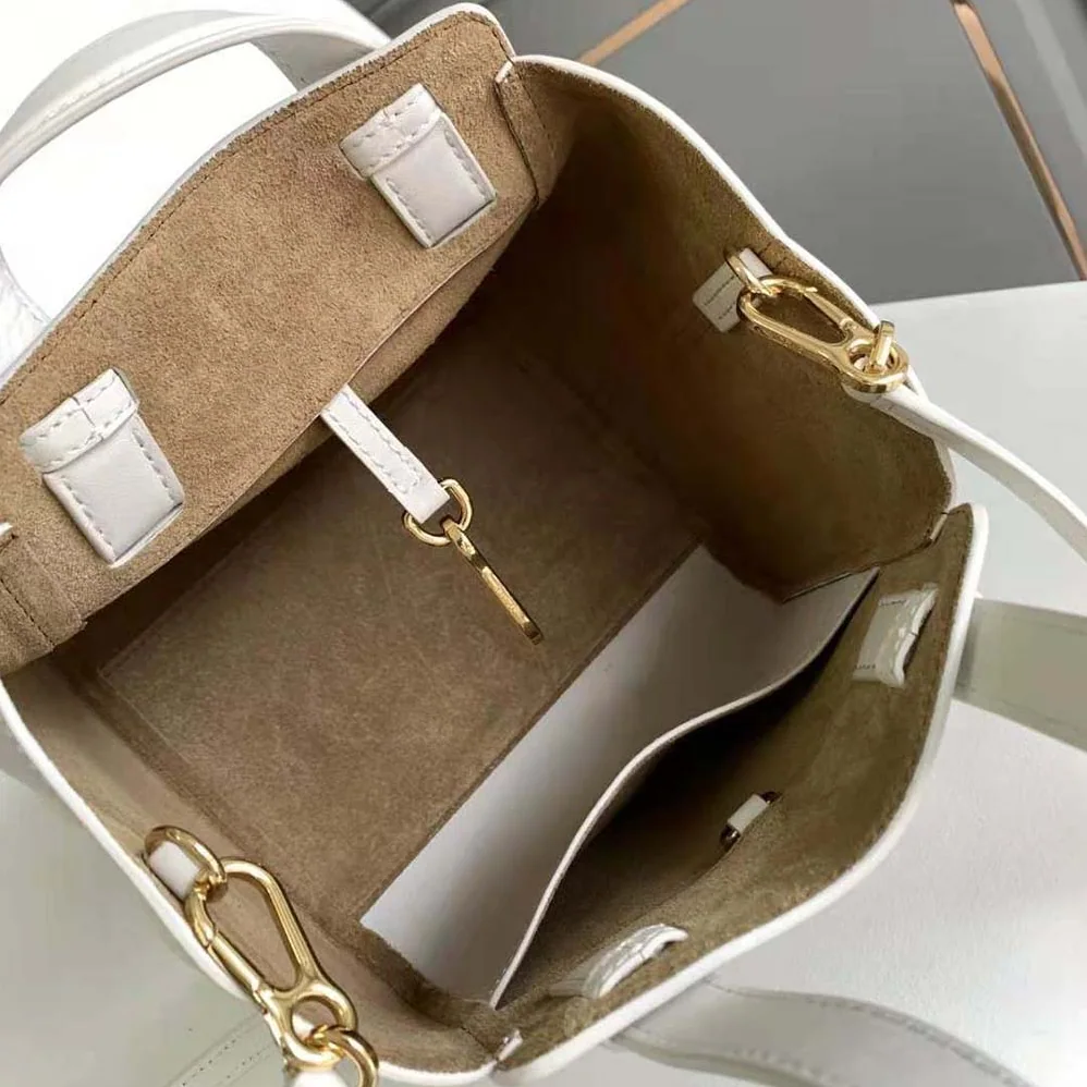 Loewe Hammock Nugget Bag in Nappa Calfskin for Women in White Loewe Hammock Nugget Bag in Nappa Calfskin for Women in White