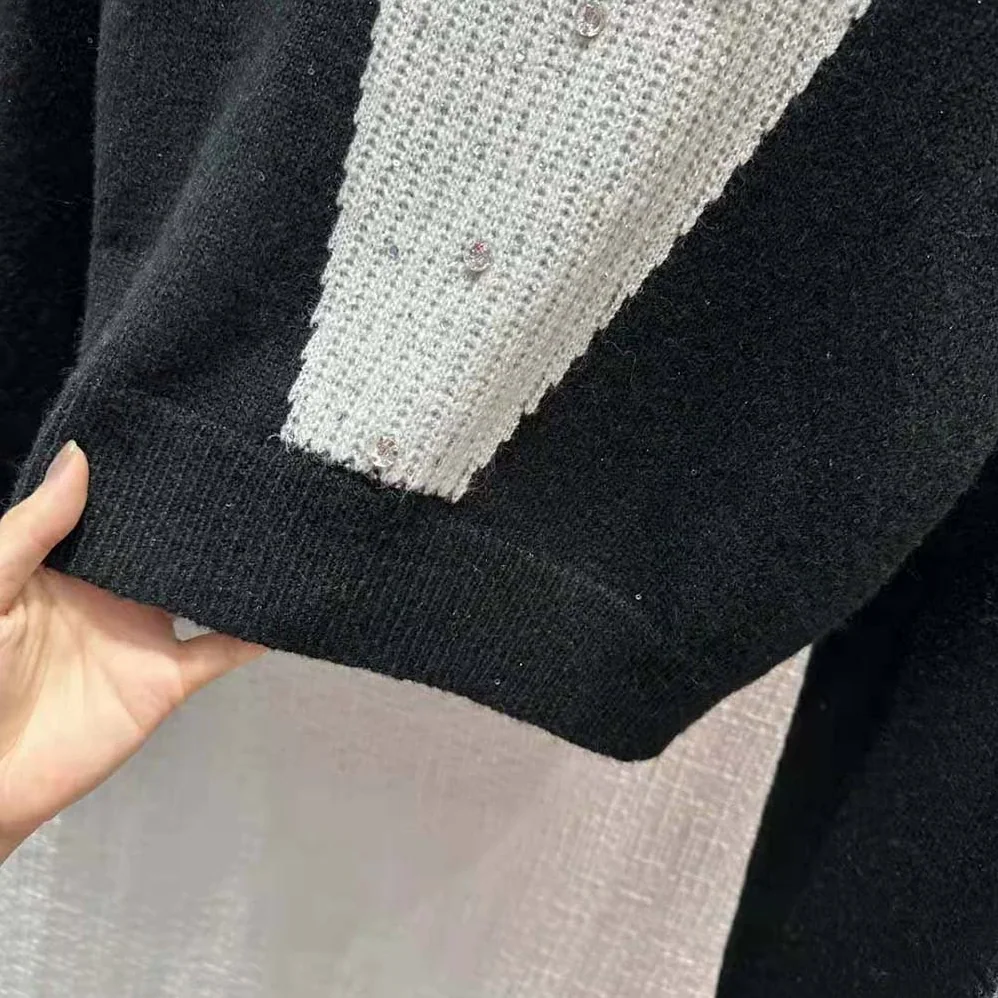 Celine Cardigan with Bow in Alpaca for Men in Black