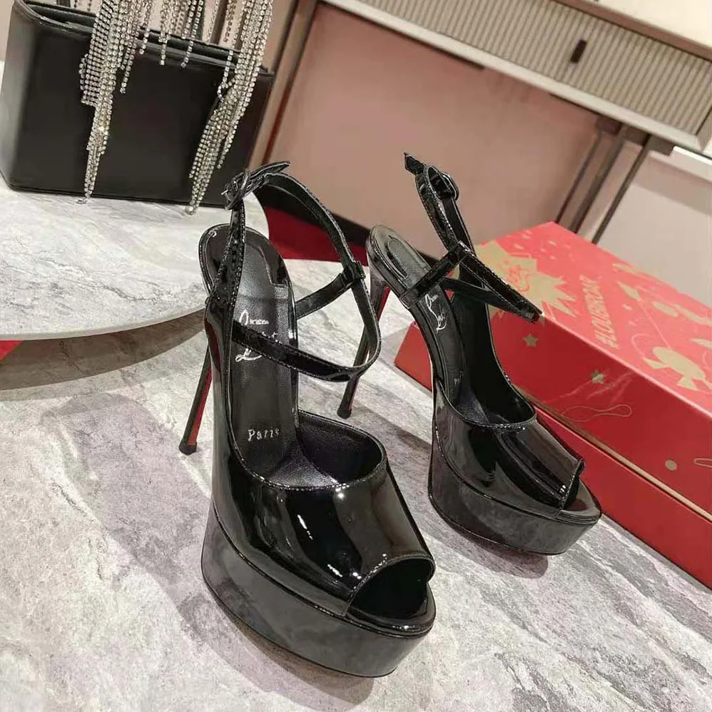 Christian Louboutin So Jenlove Alta 150 mm Heel Height for Women in Black Christian Louboutin So Jenlove Alta 150 mm Heel Height for Women in Black