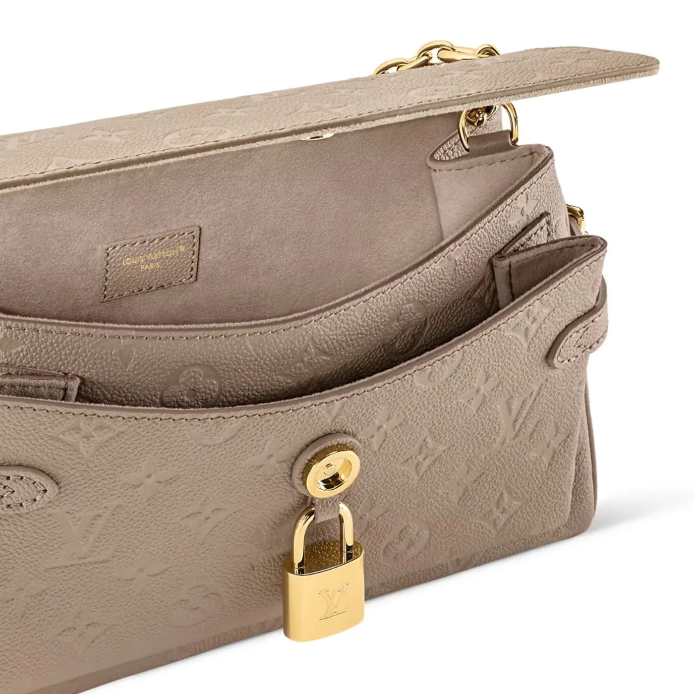 Louis Vuitton Anytime Flap Bag Tourterelle Gray /