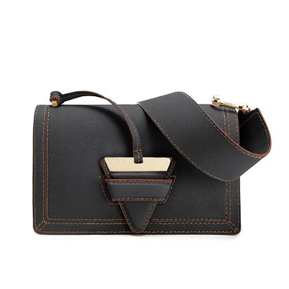 Loewe Mini Barcelona Bag in Soft Grained Calfskin for Women in Black Loewe Mini Barcelona Bag in Soft Grained Calfskin for Women in Black