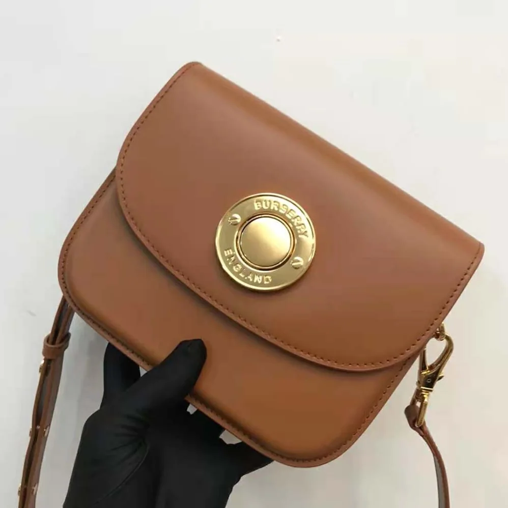 Burberry Leather Small Elizabeth Bag for Women in Brown