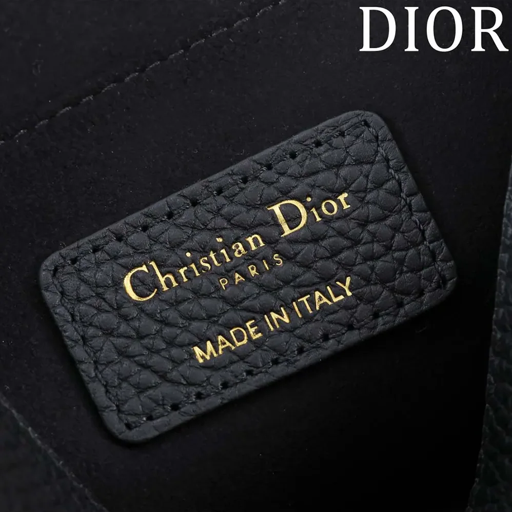 Dior Bobby East-West Bag Black Grained Calfskin for Women
