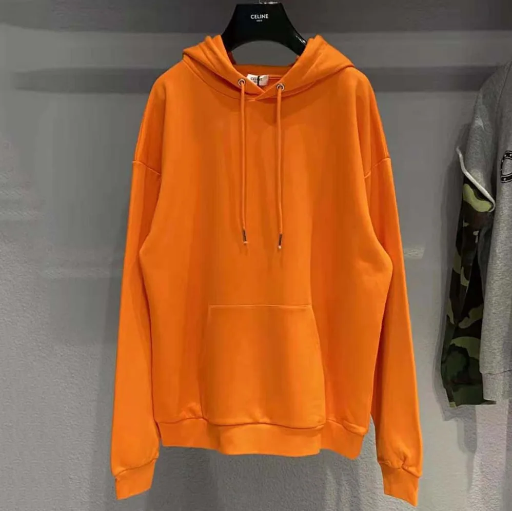 Celine Loose Sweatshirt in Cotton Fleece for Women in Orange Celine Loose Sweatshirt in Cotton Fleece for Women in Orange