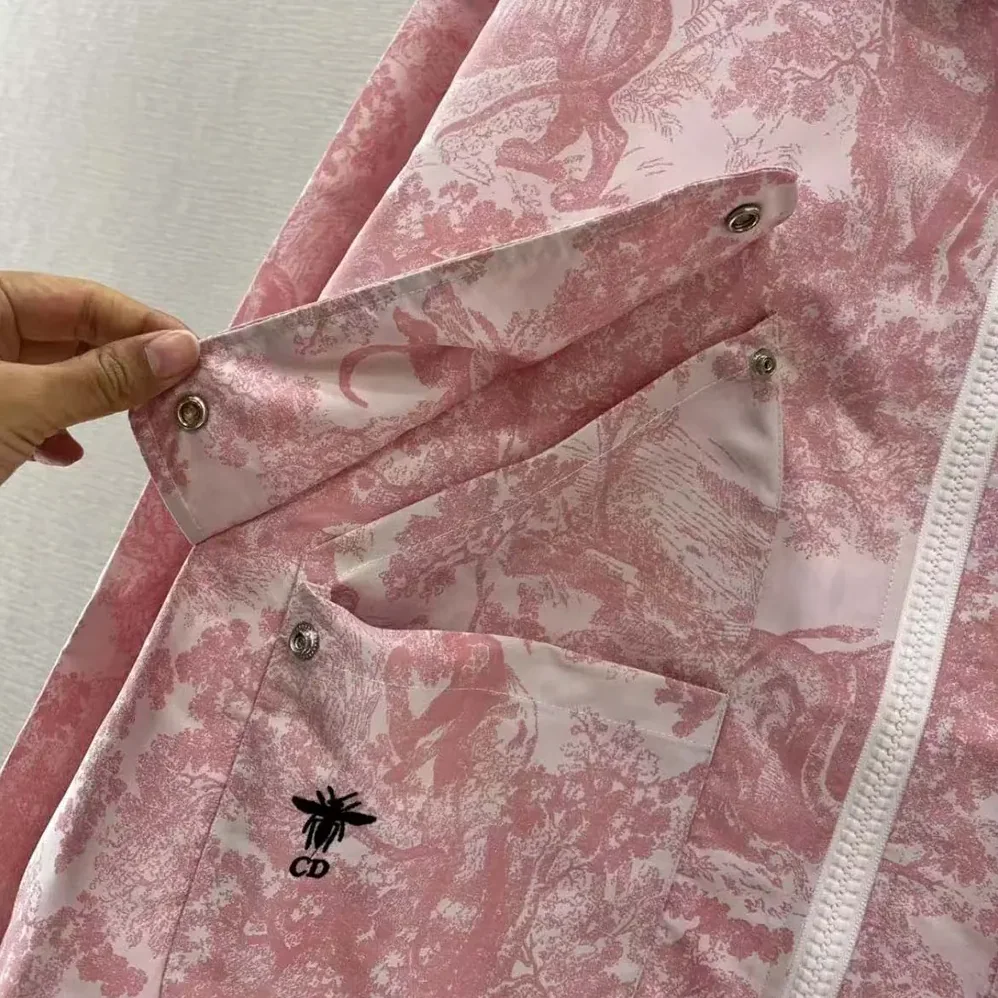 Dior Dioriviera Jacket White Jacquard Technical Taffeta for Women Dior Dioriviera Jacket White Jacquard Technical Taffeta for Women