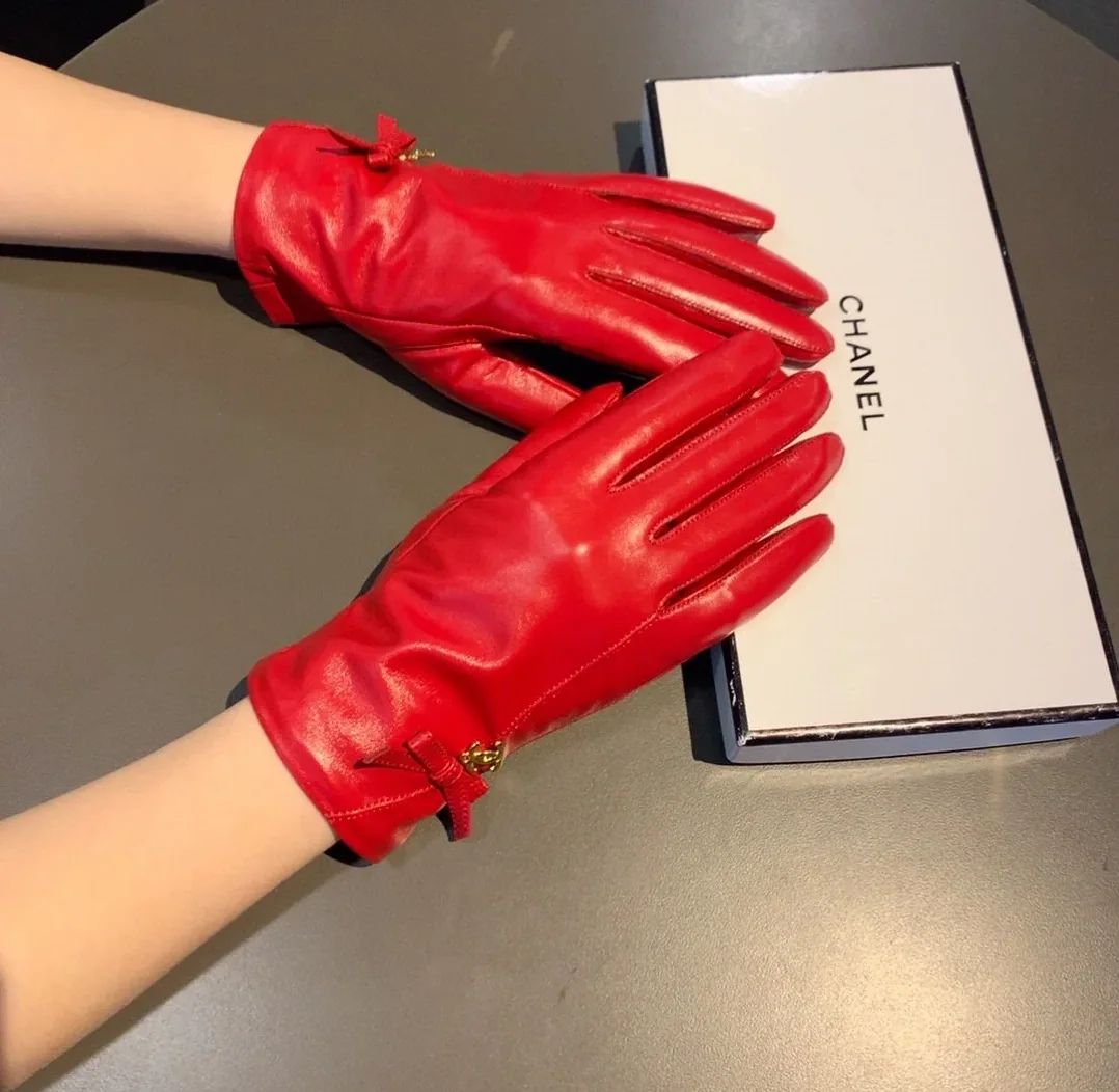 Chanel Gloves In Red Chanel Gloves In Red