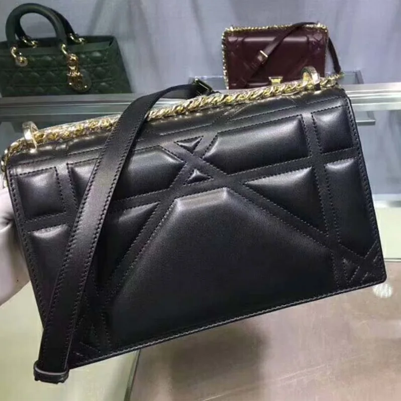 Dior Diorama Lambskin Bag for Women in Black
