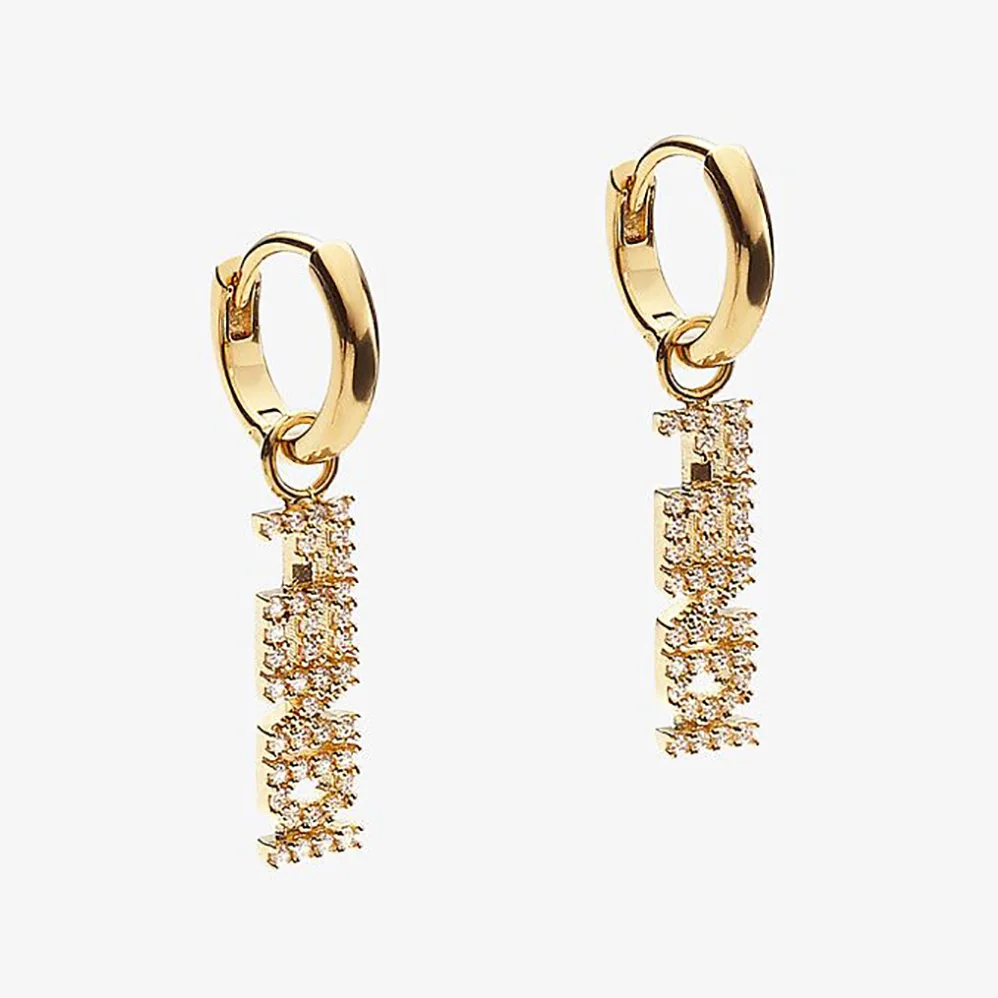 Fendi Signature Gold for Women in Colored Earrings Fendi Signature Gold for Women in Colored Earrings