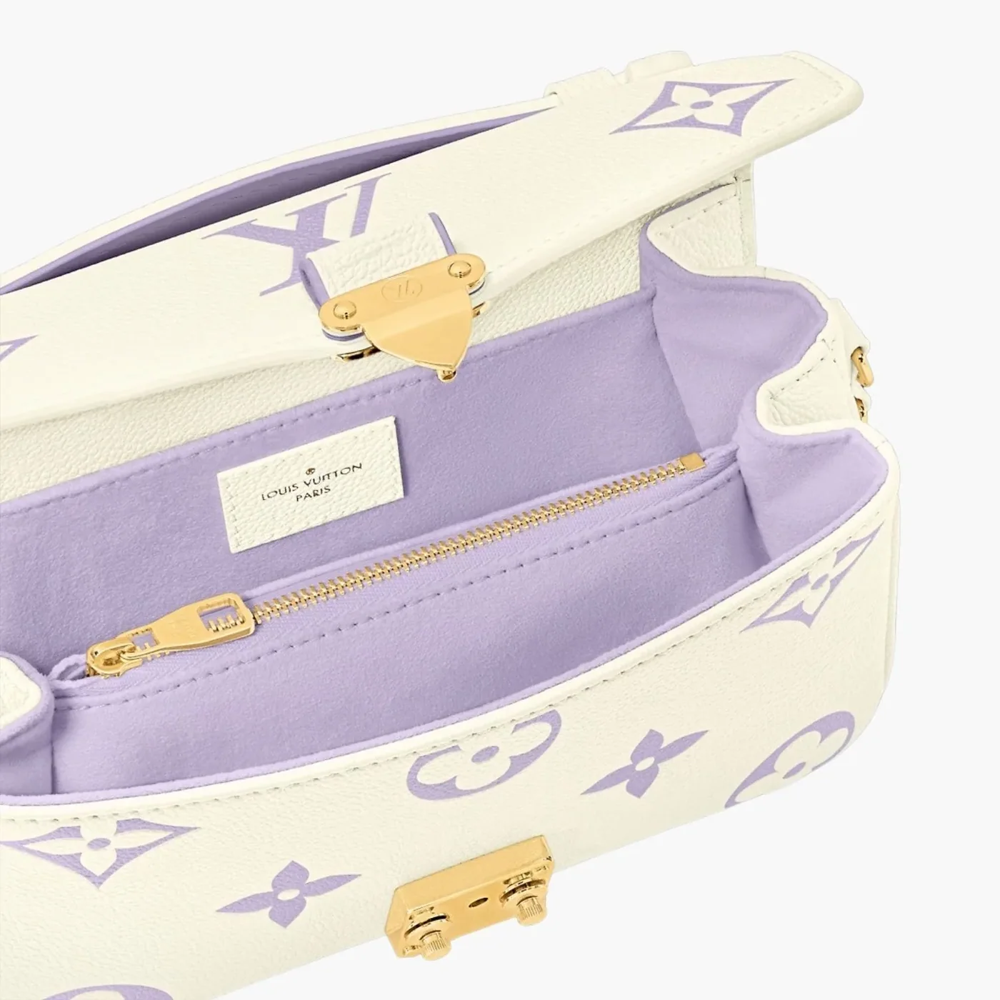 Louis Vuitton Pochette Metis East West Shoulder Bag in Cream Gold Hardware